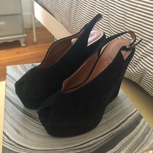 Jeffrey Campbell suede platforms